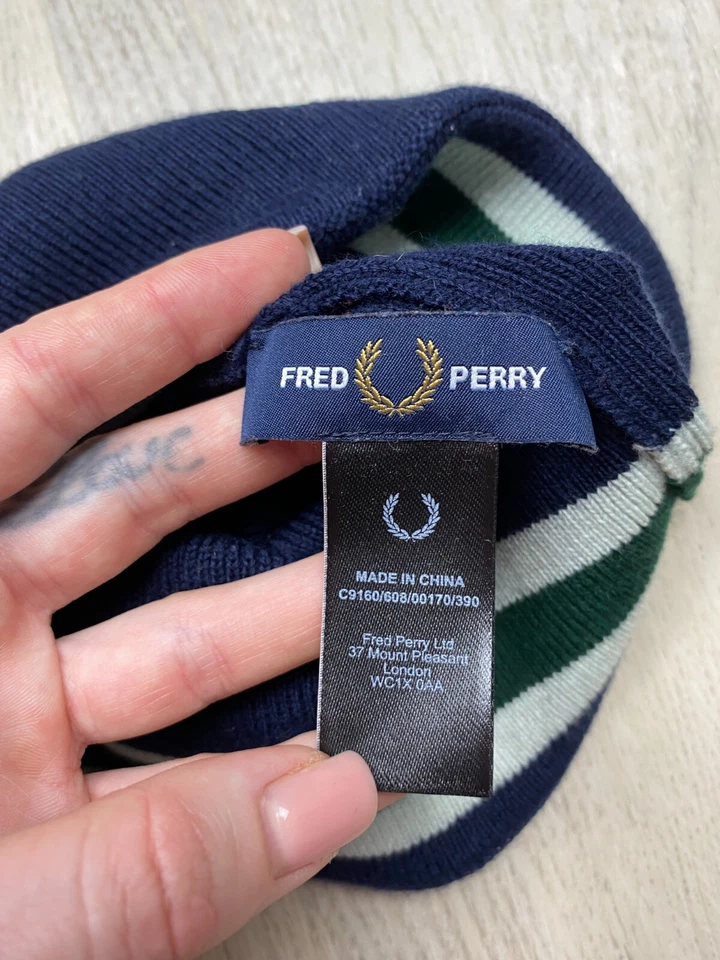 Gorro tejido de lana Fred Perry para hombre Foto 4 de 4