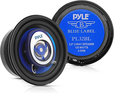 2-Way Universal Car Stereo Speakers 120W 3.5 Inch Coaxial Loud Pro Audio C