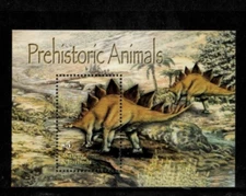 Antigua 2005 - Prehistoric Animals - Souvenir Stamp Sheet - Scott #2812 - MNH