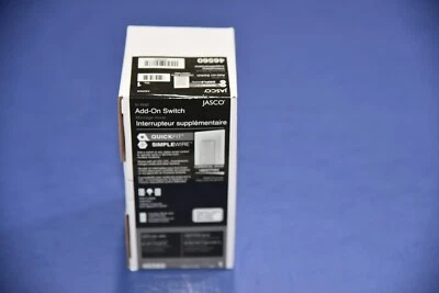 New Jasco 46560 Z-Wave In Wall Add-On Auxiliary Switch White/Almond