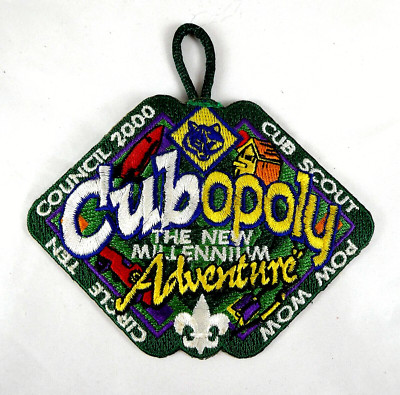 Scouts 2000 Patch Circle Ten Cubopoly POW WOW New Millennium Adventure 3''