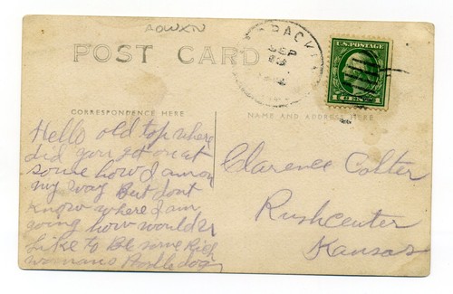 McCracken Kansas, School Buildings, RPPC postcard, Rush County - Picture 2 of 2