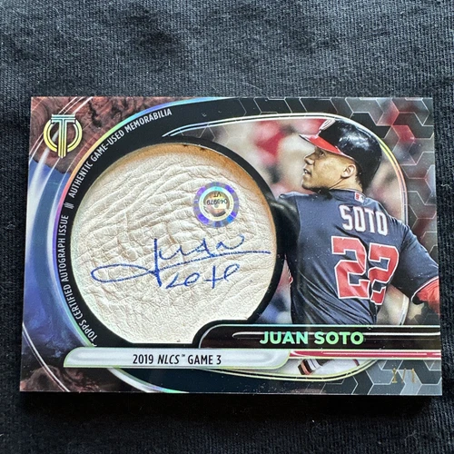 2022 Topps Tribute JUAN SOTO  1/1 Milestone RELIC JUMBO Game-used Ball AUTO METS