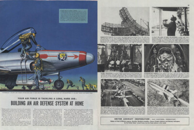 Building an Air Defense System at Home United Aircraft ad 1952 F-94 Starfire