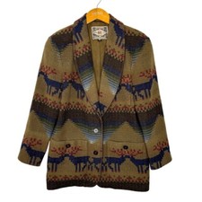 Vintage Express Aztec/Deer blazer
