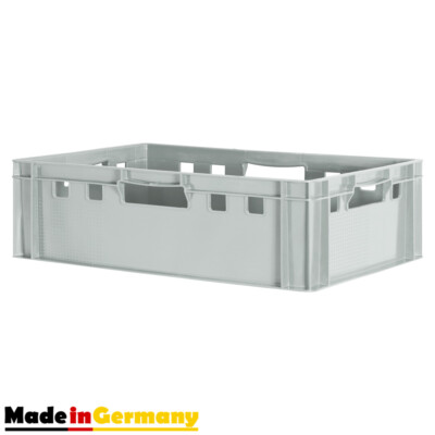 1 Fleischkiste Stapelkiste E2 Fleischerkiste Eurobox Metzgerkiste Grau Kingpower