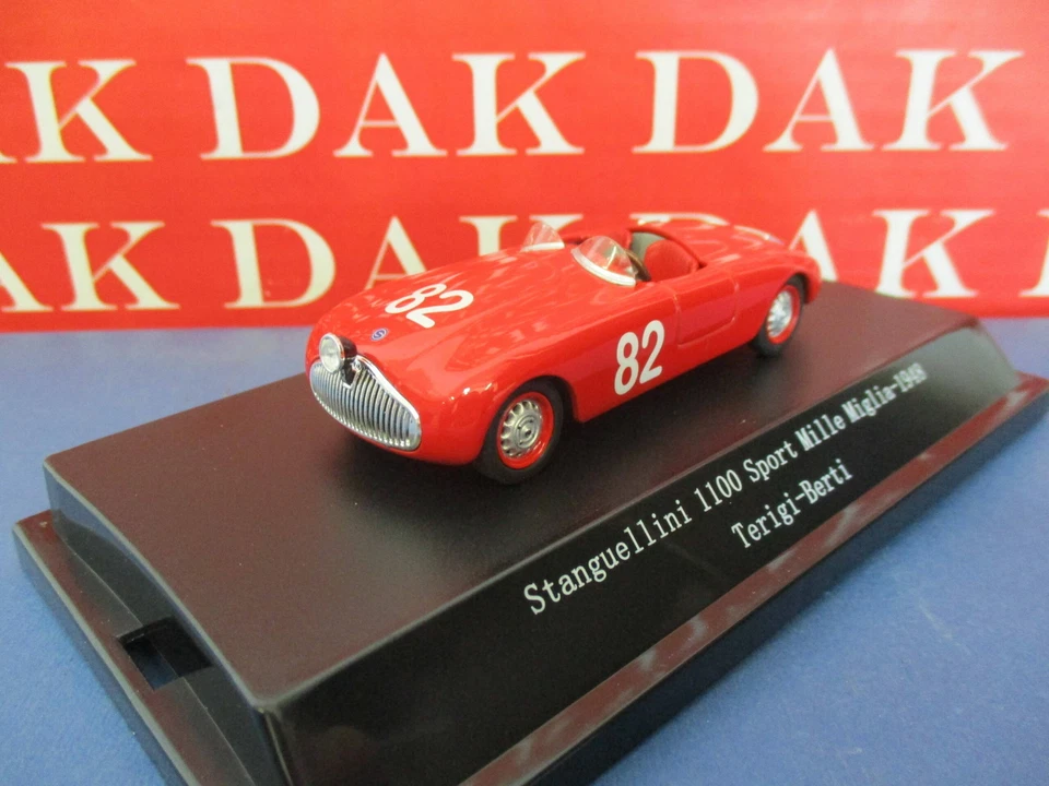 Die cast 1/43 Modellino Auto Stanguellini 1100 Sport Mille Miglia 1948 Tergi - Immagine 2 di 4