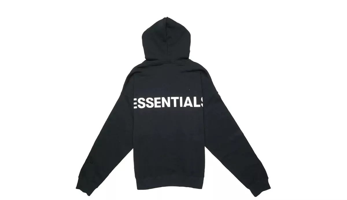 Fear of God Essentials Hoodie Black 3M Size XS FW19 Brand New 100%  Authentic | eBay