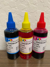 3x100ml CMY refill ink for Canon cartridge CL-244 PIXMA MX492 MG2520 MG2522