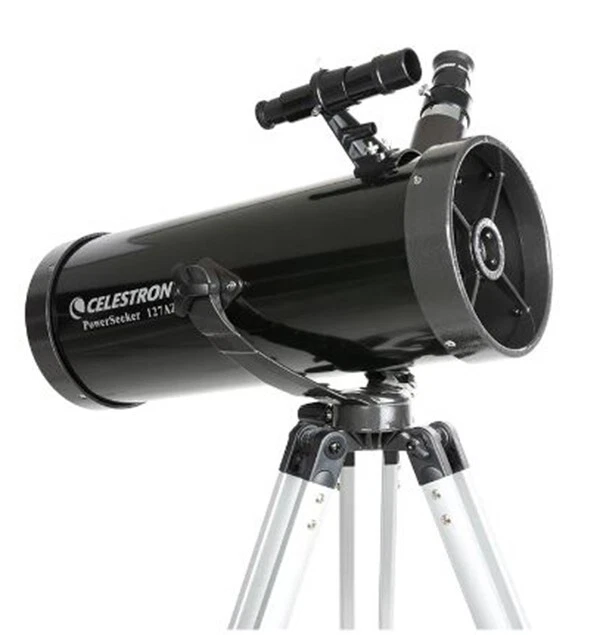 Celestron Powerseeker 127 AZ Reflector Telescope Kit + Phone adapter Moon #22040 - Image 3 of 4