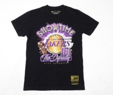 Mitchell & Ness Black L.A. Lakers SHOWTIME Dynasty Short Sleeve Shirt Mens sz S