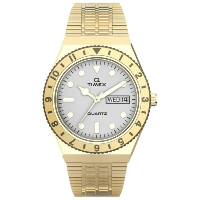 TIMEX Q 36MM Gold-Tone Stainless Steel Women's Watch TW2U95800
