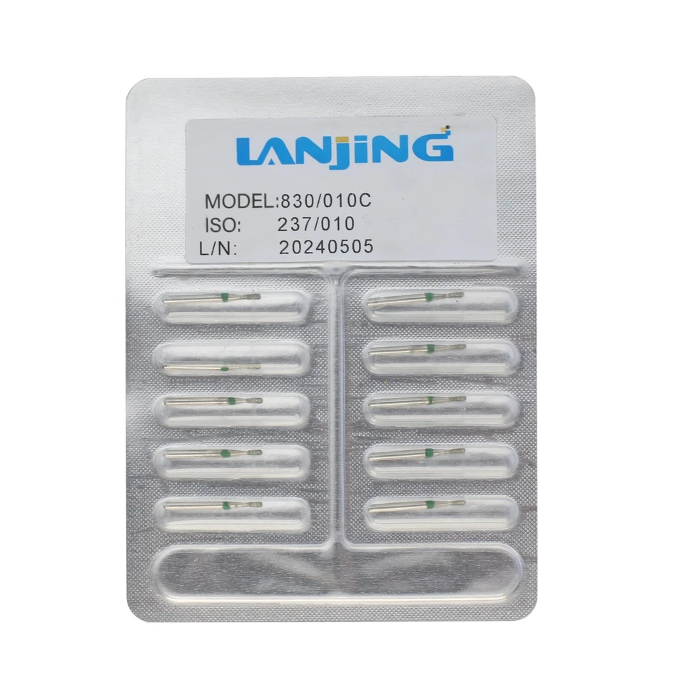 Fresas dentales de diamante FG Pear 830/010C grano grueso fresa de alta velocidad 330 Foto 3 de 4