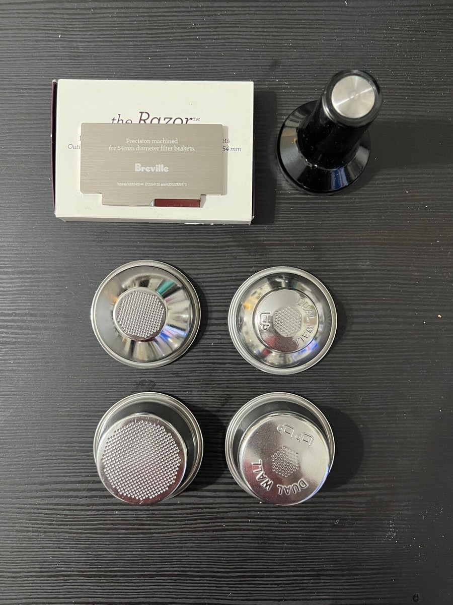 Genuine Breville 54mmOne/Two Cup – Single and Dual Wall Baskets +