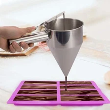 2 Pack 8-Cavity Large Rectangle Silicone Mold Granola Bar Baking Pan for Muffin