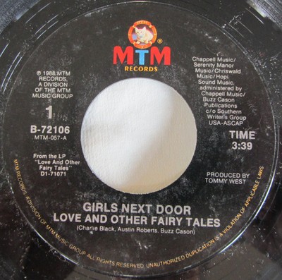 Girls Next Door - Love And Other Fairy Tales (7'', Promo)