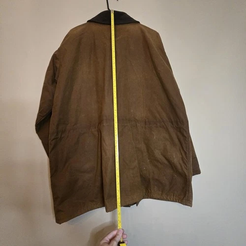 Vintage Filson Cover Cloth Mile Marker Coat XL Brown Waxed Jacket Made In USA image 18