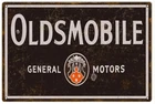 Oldsmobile cars Vintage old Advertising Art Tin Sign All Metal up to 12x 18"