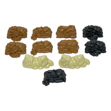 MARX REISSUE CTS FORT APACHE CIVIL WAR ALAMO ROCK PILES 54mm - LOT OF 11