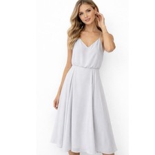 JENNY YOO COLLECTION Blue Spaghetti Strap Blouson Dress Women's Size 12