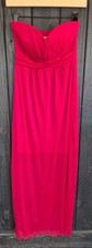 SWEET STORM Red Glitter Gown Strapless Maxi Dress Cocktail Party M medium