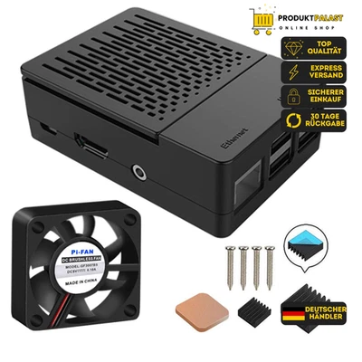 GeeekPi Raspberry Pi 3 B+ Gehäuse, Raspberry Pi 3 Gehäuse mit Lüfter, Raspberry