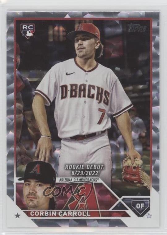 2023 Topps Update Rookie Debut Silver Patterned Foil Corbin Carroll #US244 13nz