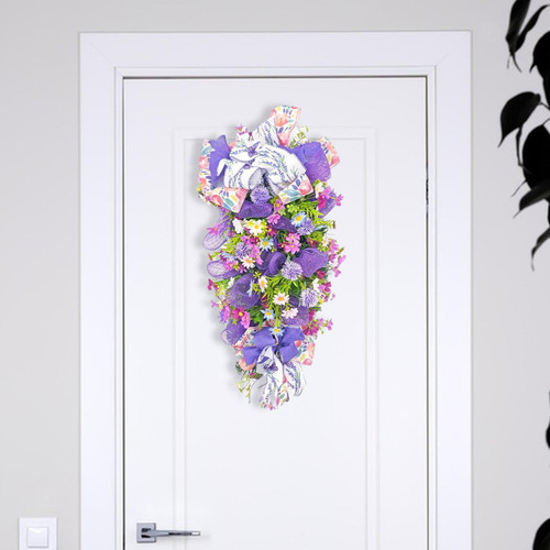 Muttertag Hortensie Blumenkranz für Haustür Blumenkranz Lebensecht - Bild 1 von 7