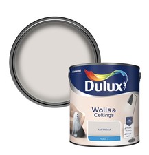 Dulux Just Walnut Matt Emulsion Wall Ceiling Paint 2.5L Interior Neutral Decor