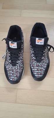 Nike Airmax 1 Just Do It US 12 / 46 Schwarz Guter Zustand