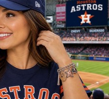 Pulsera con dije de los Astros de Houston MLB con licencia múltiple de béisbol nueva de stock