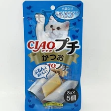 Inaba Ciao Katsuo 8g/(5pcs)貓咪零食 鰹魚肉泥片
