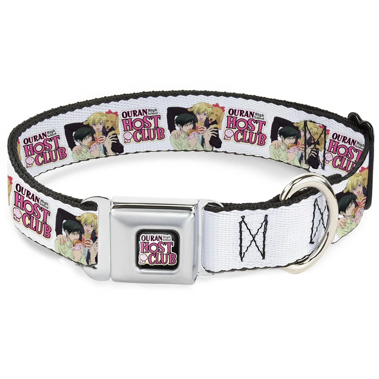Crunchyroll Pet Collar, Dog Collar Metal Seatbelt Buckle, Ouran Host (US IMPORT)