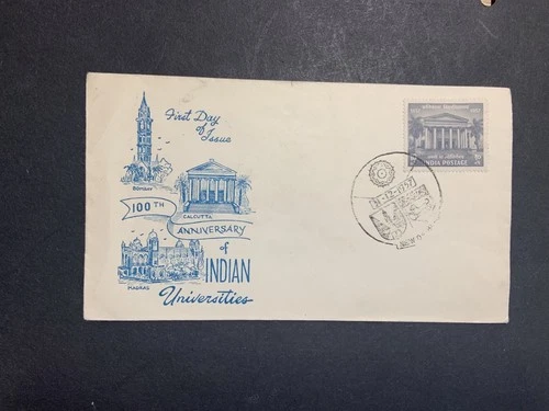 India 1957 FDC 1st day cover 100th Anniversary of Indian Universities #3