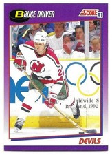 BRUCE DRIVER 1991-92 SCORE CARD MINT CONDITION