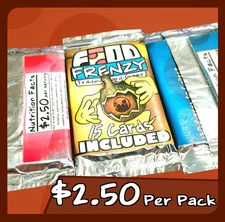 2 Food Frenzy TCG: Booster Packs | 30 Cards | Trading Cards | Homemade | Bundle