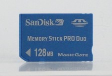 SanDisk 128 MB MemoryStick Pro Duo SDMSPD-128-A10 