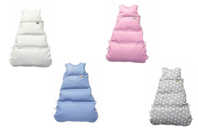 ARO Artländer Baby Daunenschlafsack Kinderschlafsack Sternenhimmel Gr 80 (70-60)