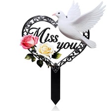 Heart Memorial Plaque Grave Marker for Cemetery,Memorial Grave Markers Cemete...