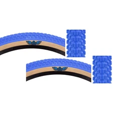 Pack of 2 SE Bikes Cub 26 x 2.0 Clincher Wire TPI 65 Bu/Tan Reflective BMX Bike