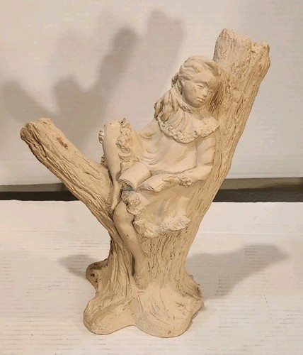 Vintage 1987 Austin Productions Alice Heath "Girl in Tree" Sculpture Figurine - Picture 1 of 9
