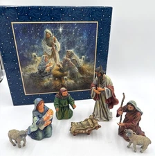 Lang and Wise Angel & Nativities 7 Piece Nativity Set The Blessing First Edition