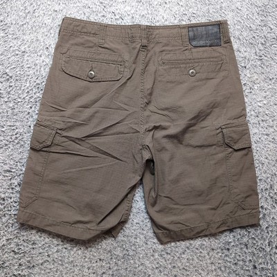 DC Shoes Shorts Men 32 Brown Cargo Baggy Y2K Skate Punk Ripstop Outdoor Roomy