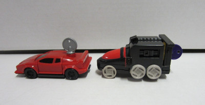 McDonald's Happy Meal Hot Wheels 1993 Key force Red Car Black Truck