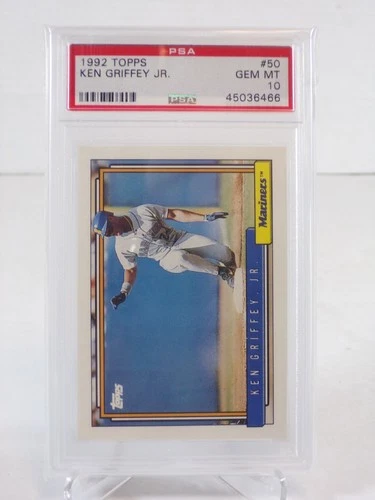 Ken Griffey Jr 1992 Topps #50 Card Graded PSA 10 GEM MT 012826WCD-79