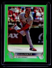 2022 Topps Chrome Update #USC47 Steven Matz Green Refractor #/75 BS73