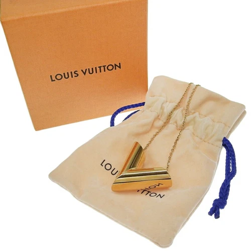 LOUIS VUITTON（LV） Collana Louis Vuitton Essential V PM GP oro catena MP1465 87 5 cm con scatola