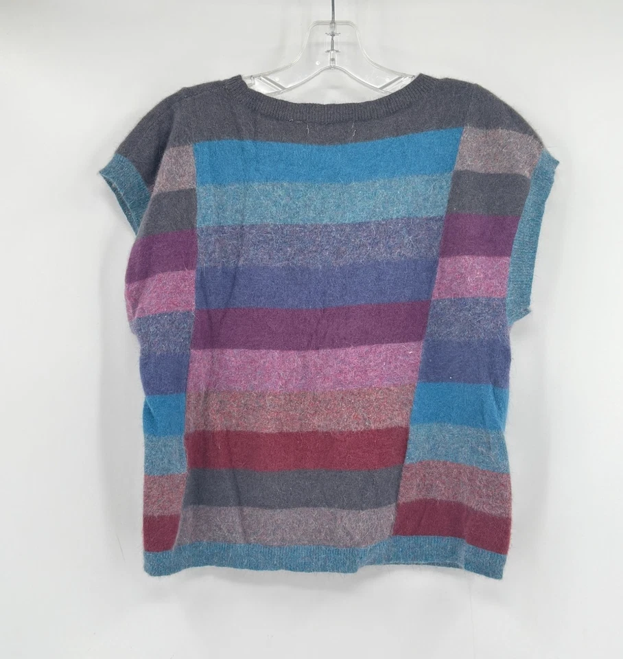 Suéter Jeanne Pierre Renee Tenerife Vintage Colorblock Lana de Cordero Angora Talla M Foto 2 de 3