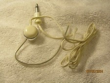 Vintage Japan White Earphone with Over the Ear Bracket NOS 1960s