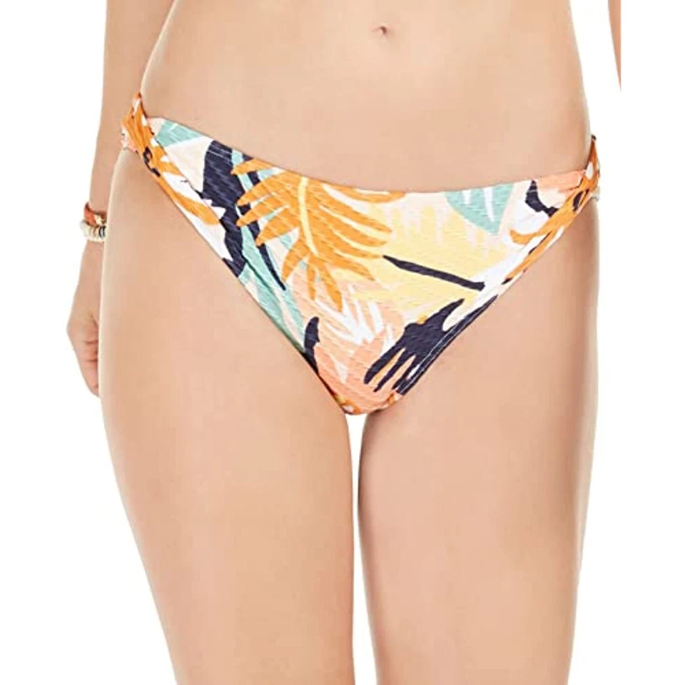 Precio de venta sugerido por el fabricante $50 Pantalones de bikini Roxy para mujer Swim the Sea completos rosa talla pequeña (MANCHA) Foto 2 de 4